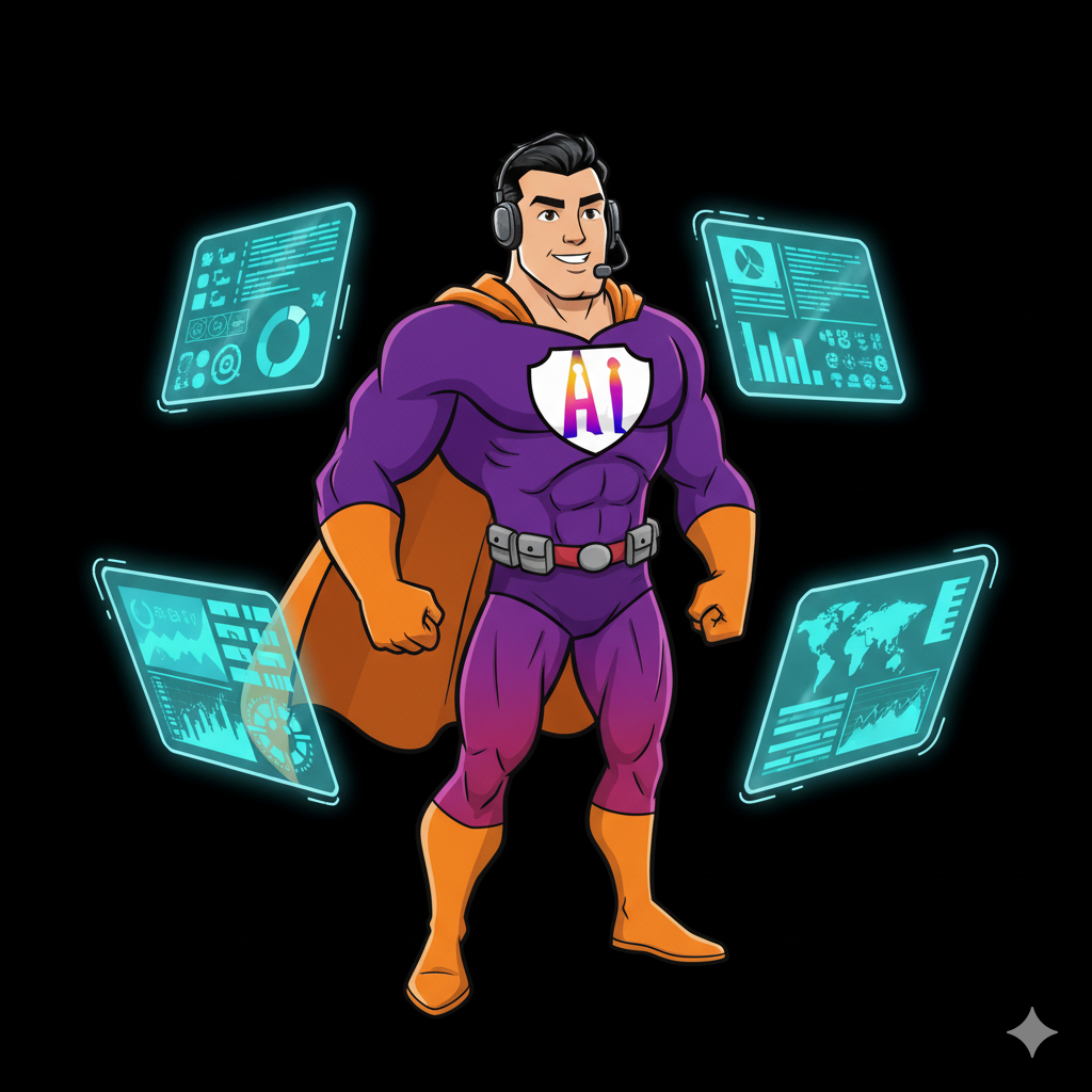 AI Hero with headset